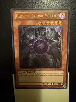 YuGiOh! Caius The Shadow Monarch TU03-EN000 Ultimate Rare NM/VLP - Image 2