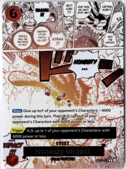 ONE PIECE - HONESTY IMPACT - OP11-018 - ALT ART RARE MANGA EVENT - ENGLISH - Image 1