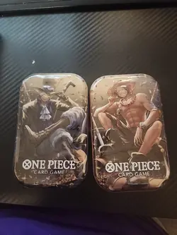 One Piece TCG Tin Vol. 2 (TS-02, OP13) New Factory Sealed Pair Of Tins (2) - Image 1