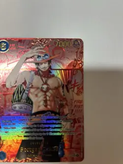 One Piece CCG Portage D Ace Red Manga 3rd Anniversary Alt Art Op13-119 Sec - Image 2