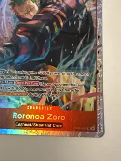 One Piece Roronoa Zoro EB04-007 SR ENGLISH OP15 - Image 5