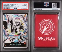 Monkey D. Luffy PSA 10 English One Piece ST21-001 Gear 5 2025 Alternate Art - Image 3