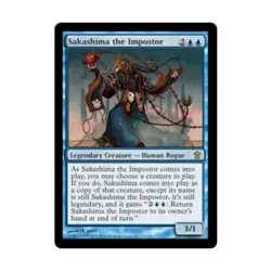 WOTC MtG Saviors of Kamigawa Sakashima the Impostor (R) EX - Image 1