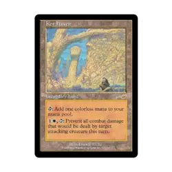 WOTC MtG Nemesis Kor Haven (R) EX - Image 1