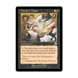 WOTC MtG Onslaught Words of Waste (R) EX - Image 1