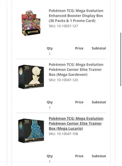 Pokemon Center Mega Evolution ETBs & Enhanced Booster Box *PRESALE* - Image 2