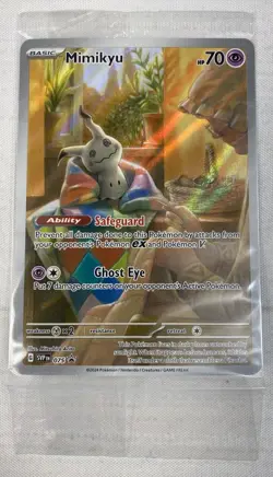 Mimikyu SVP 075 SEALED Black Star Promo Pokemon Paldean Fates ETB Holo NM - Image 1