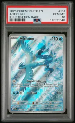 2025 Pokemon Journey Together Articuno Illustration Rare #161 PSA 10 GEM MINT - Image 1