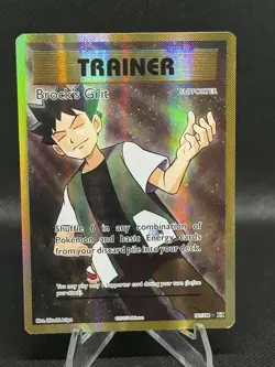 Pokemon TCG Evolutions Brock's Grit Holo Card 107/108 Full Art Ultra Rare - Image 1