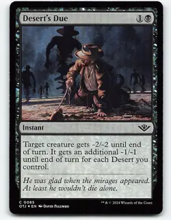 Desert's Due #85 foil Magic the Gathering Card - Image 1