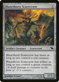 FOIL Blazethorn Scarecrow | MtG Magic Shadowmoor - Image 1