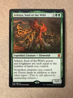 1x Ashaya, Soul of the Wild NM R Zendikar Rising (ZNR) MTG Magic - Image 1