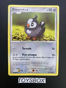 Carte Pokemon Etourmi 101/130 / Diamant Et Perle De Base / TBE FR - Image 2