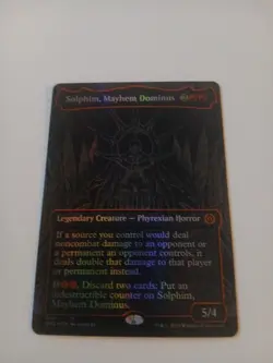 Solphim, Mayhem Dominus (Oil Slick Raised Foil) Phyrexia: All Will Be One Foil - Image 1