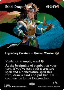 Eshki Dragonclaw Borderless - TDM 0356 NM - MTG Magic - Image 1