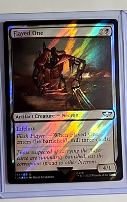 2022 MTG Magic the Gathering Warhammer 40000 40k Surge Foil #34 Flayed One - Image 1