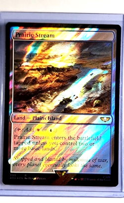 2022 MTG Magic the Gathering Warhammer 40000 40k Surge Foil #290 Prairie Stream - Image 1