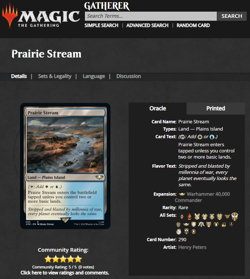 2022 MTG Magic the Gathering Warhammer 40000 40k Surge Foil #290 Prairie Stream - Image 3