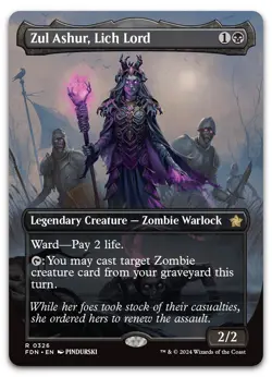 Zul Ashur, Lich Lord (Borderless) #326 (NM) Foundations FDN Magic MTG - Image 1
