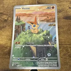 Pokemon Black Bolt White Flare Victini Promo #208 Illustration Rare Promo JUMBO - Image 1