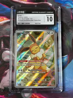 CGC 10 GEM MINT Eevee 173 Black Star Promo - Pokemon TCG: Prismatic Evolutions - Image 1