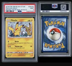 2019 Pokemon Pikachu Holo Black Star Promo TM #SM162 PSA 9 - Image 3