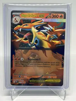 Pokemon TCG Mega Evolution Stage 2 Mega Charizard Y EX Black Star Promo MEP030 - Image 1