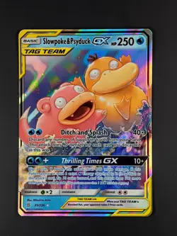 Pokemon Slowpoke & Psyduck GX 35/236 Unified Minds Tag Team Full Art NM - Image 1