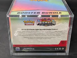 Pokemon SV8.5 Prismatic Evolutions Sealed Booster Bundle Display Case W/Acrylic - Image 3