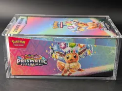 Pokemon SV8.5 Prismatic Evolutions Sealed Booster Bundle Display Case W/Acrylic - Image 4