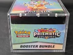 Pokemon SV8.5 Prismatic Evolutions Sealed Booster Bundle Display Case W/Acrylic - Image 5