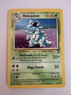 Pokemon TCG Nidoqueen Holo Base Set 2 12/130 NM Condition - Image 1