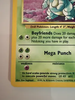 Pokemon TCG Nidoqueen Holo Base Set 2 12/130 NM Condition - Image 5