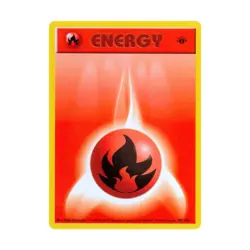 Pokemon Pokemon Base Set (Shadowless) Fire Energy (C) #98 (1st Ed) EX - Image 1