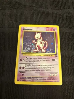 Mewtwo - Rare Holo - Base Set 2 - 2000 WotC - Pokemon - Lightly Played - Image 1