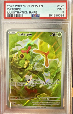 Caterpie Illustration Rare –PSA MINT 9- Pokemon 151 – Full Art - Image 1
