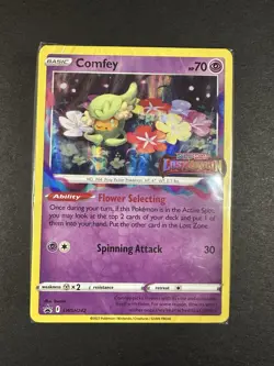 Pokemon SEALED Comfey SWSH242 Lost Origin Prerelease Build And Battle Pack!! - Image 1
