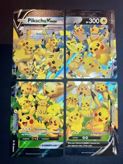 ❤‍🔥 Pokemon Pikachu V-Union Complete Set! NM SWSH139 SWSH140 SWSH141 SWSH142 ✨ - Image 1