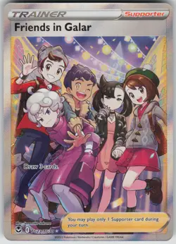 Pokemon TCG Friends in Galar Ultra Rare Silver Tempest Trainer Gallery TG23/TG30 - Image 1