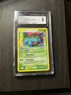 Cgc 9 Mint 2006 Pokemon Venusaur Reverse Holo Foil 28/100 EX Crystal Guardians - Image 1