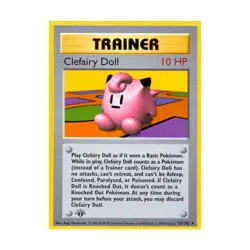 Pokemon Pokemon Base Set (Shadowless) Clefairy Doll (R) #70 (1st Ed) EX - Image 1