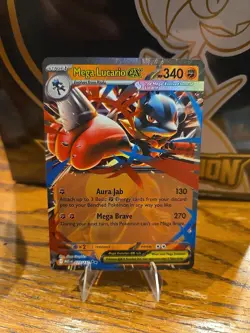 Mega Lucario EX 077/132 Double Rare Pokemon Mega Evolution - Image 1