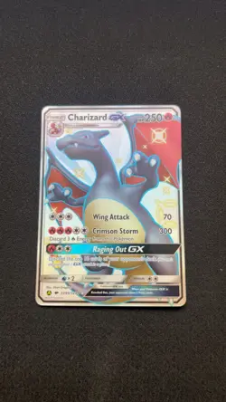 Pokemon TCG Charizard GX Hidden Fates SV49/SV94 Holo Full Art Ultra Rare - Image 1