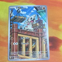 Pokemon Timburr Illustration Rare Holo Sv: Black Bolt 125/086 English 2025 - Image 1