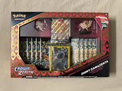 Pokemon Crown Zenith Shiny Zamazenta Premium Figure Collection Box Sealed - Image 1