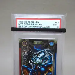 Yu-Gi-Oh Sealdass PSA9 MINT Blue Eyes Red Eyes No.42 Holo 1999 Japanese PS295 - Image 2