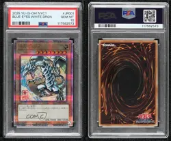 QCSR Blue-Eyes White Dragon Japanese YuGiOh 25th BlueEyes Ukiyoe PSA 10 - Image 3