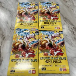One Piece Op15 Adventure On Kami’s Island Sleeved Booster Pack (Lot of 4) - Image 1