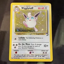 Wigglytuff Base Set 2 Holo Rare 19/130 80 DMG Condition Pokemon Card - Image 1