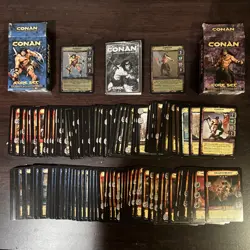 CONAN CCG Card Game Near Complete Set 135/196 Cards No Duplicates W/ Rare Foil - Image 1